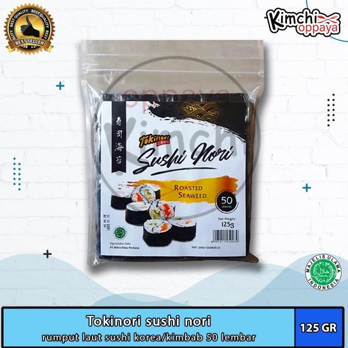 

Tokinori sushi nori HALAL rumput laut sushi korea kimbab 50 lembar