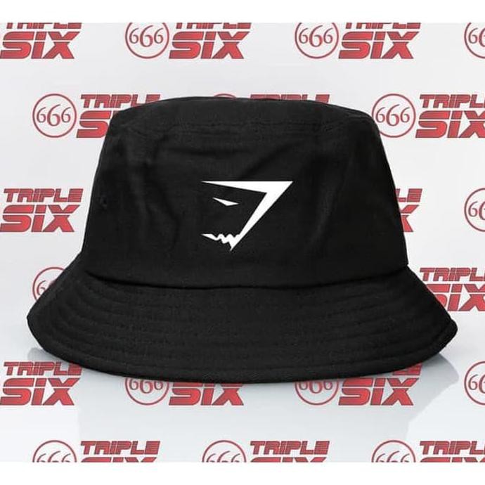 Jual Topi BUCKET HAT polos custom GYMSHARK GYM SHARK indonesia pria