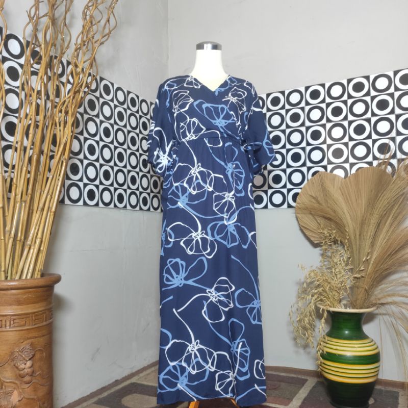BESTSELLER DASTER KIMONO LENGAN LONCENG RAYON PREMIUM LD 120 PB 125 BUSUI FRIENDLY-Motif 48