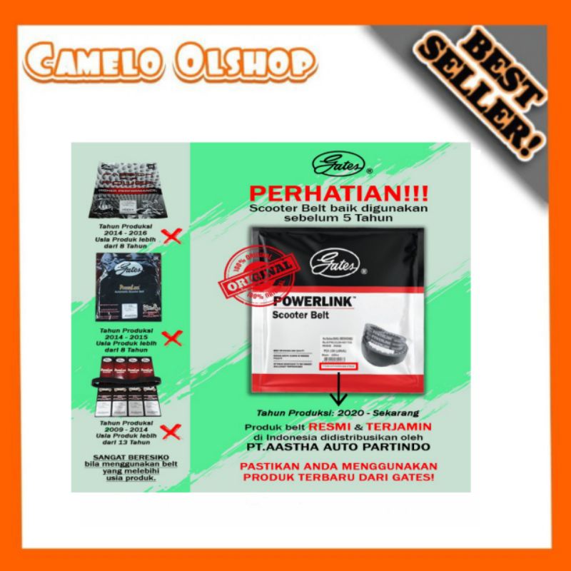 V-BELT GATES VBELT RACING VANBELT VESPA LX 125 KODE 841213/1