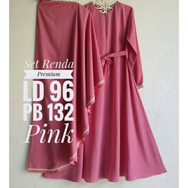 Gamis Set Renda Premium Zanuba