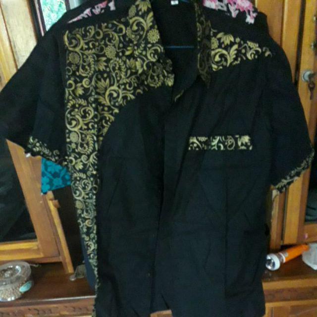 Nailo Batik Hrb026 Kenongo Kemeja Tosca Pendek Pekalongan Padi M L Xl Sogan Tulis Halus Kemeja Batik