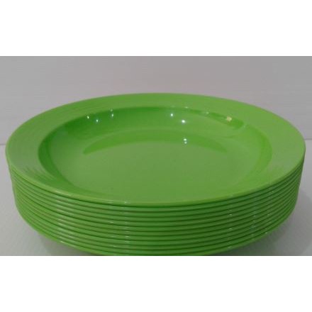 Piring Makan Plastik 8 Inch Hijau