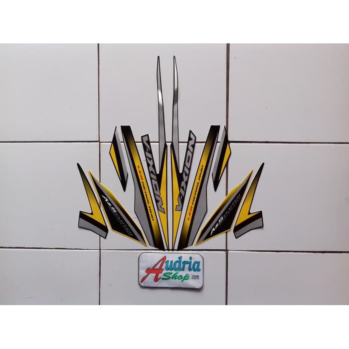 promo Stiker Striping Motor Yamaha New Vixion 2018 Kuning