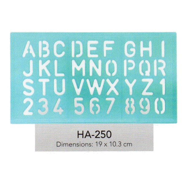 butterfly alphabetic &amp; wording ruler penggaris huruf dan angka ha-350