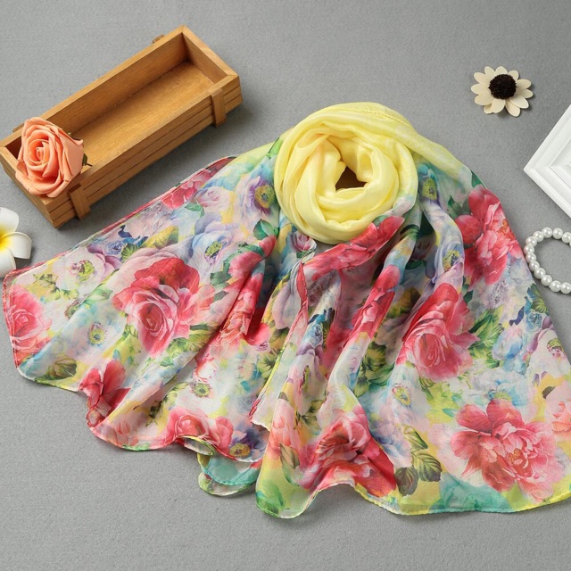 Outer Scarf Ajaib Bisa Buat Baju Bunga