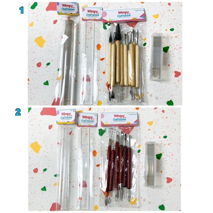 

UKIR-ALAT- PAKET ALAT CLAY PROFESSIONAL TOOLS POLYMER CLAY MODELING SCULPTING - PROFESSIONAL 2