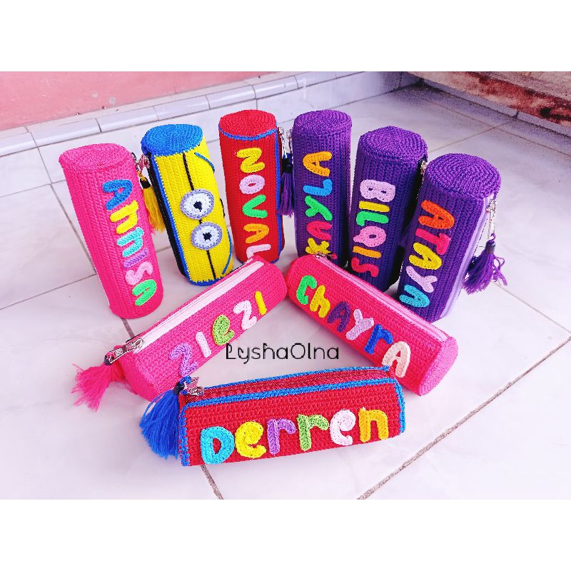 

Dompet pensil karakter lucu untuk anak-anak/dompet pensil pakai nama