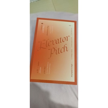 Cecillia Wang - Elevator Pitch (Hard Cover)