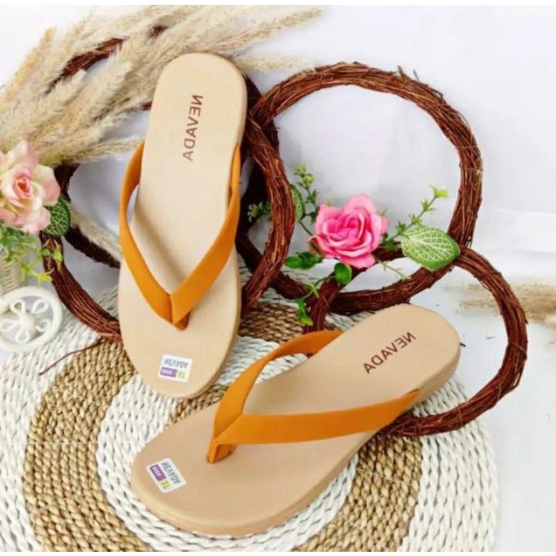 Sandal Japit Wanita Nevada/Sendal Wanita Terbaru Sandal Cantik Wanita Japit