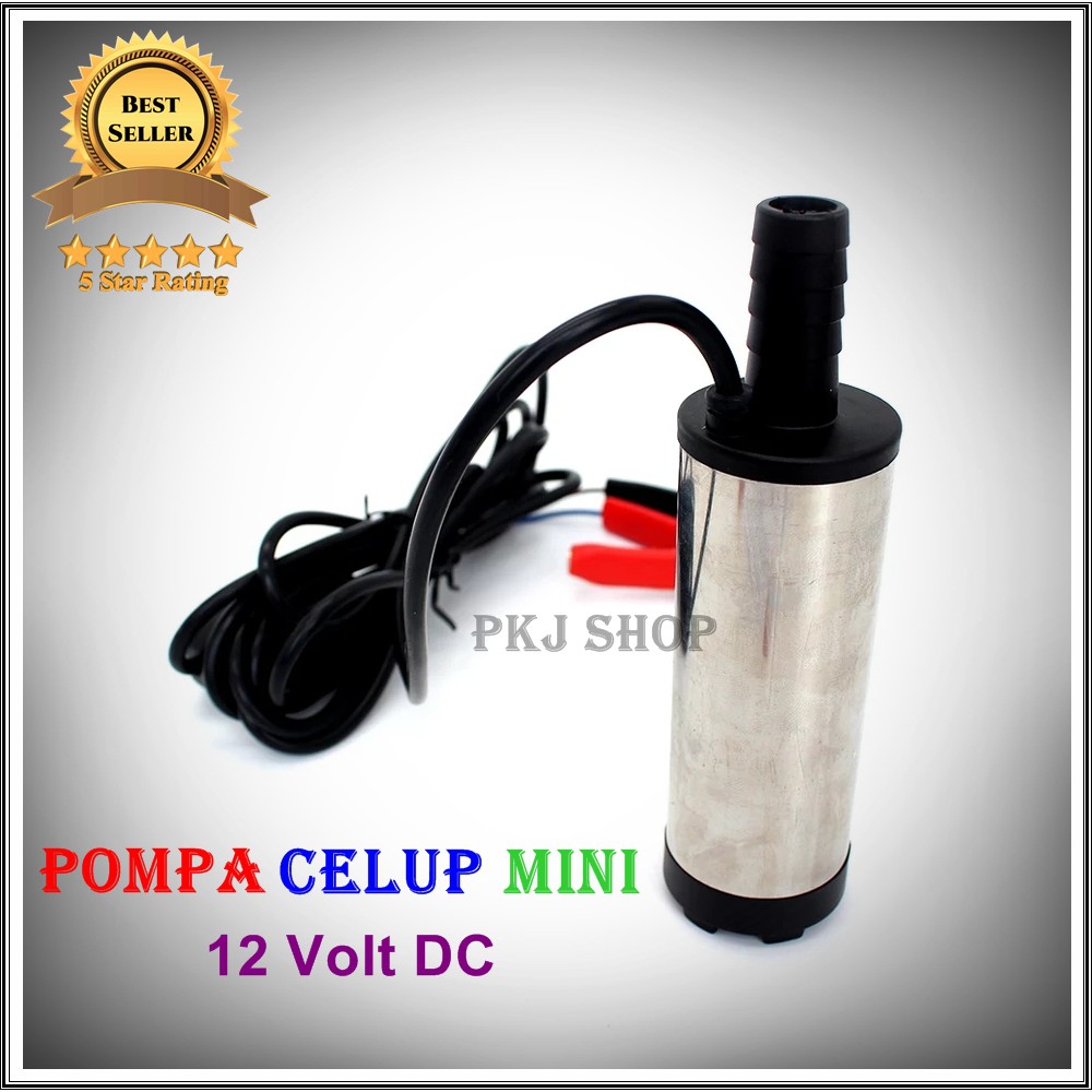 Pompa Celup Air Mini 12V 12 Volt Portable Submersible Pump Kencang