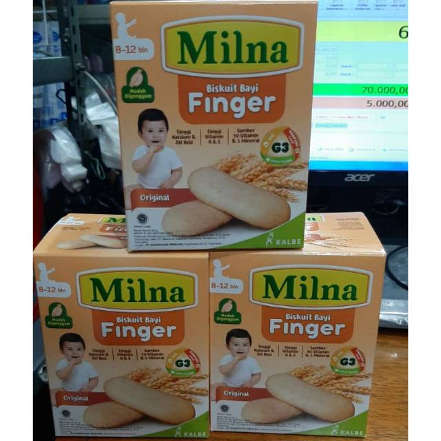 Milna biskuit bayi Finger