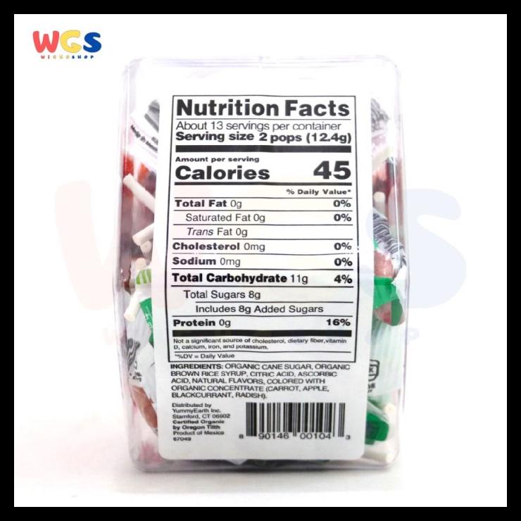 

Permen Yumearth Organic Lollipops 6 Oz (170 G) 27 Pops