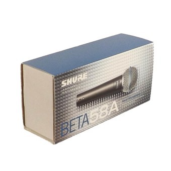 Shure BETA 58A LC (Tanpa Switch ON/OFF) Supercardioid Dynamic Vocal Microphone