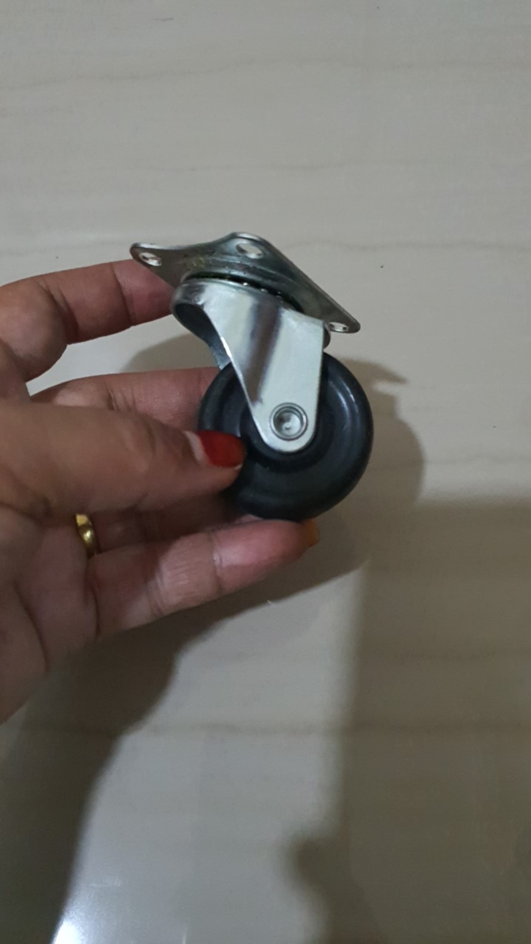 Roda Troli Lemari Koper Meja Karet Kecil 11/2 Inchi