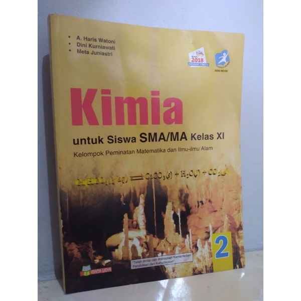 

PRELOVED BUKU KIMIA YRAMA WIDYA KELAS 11