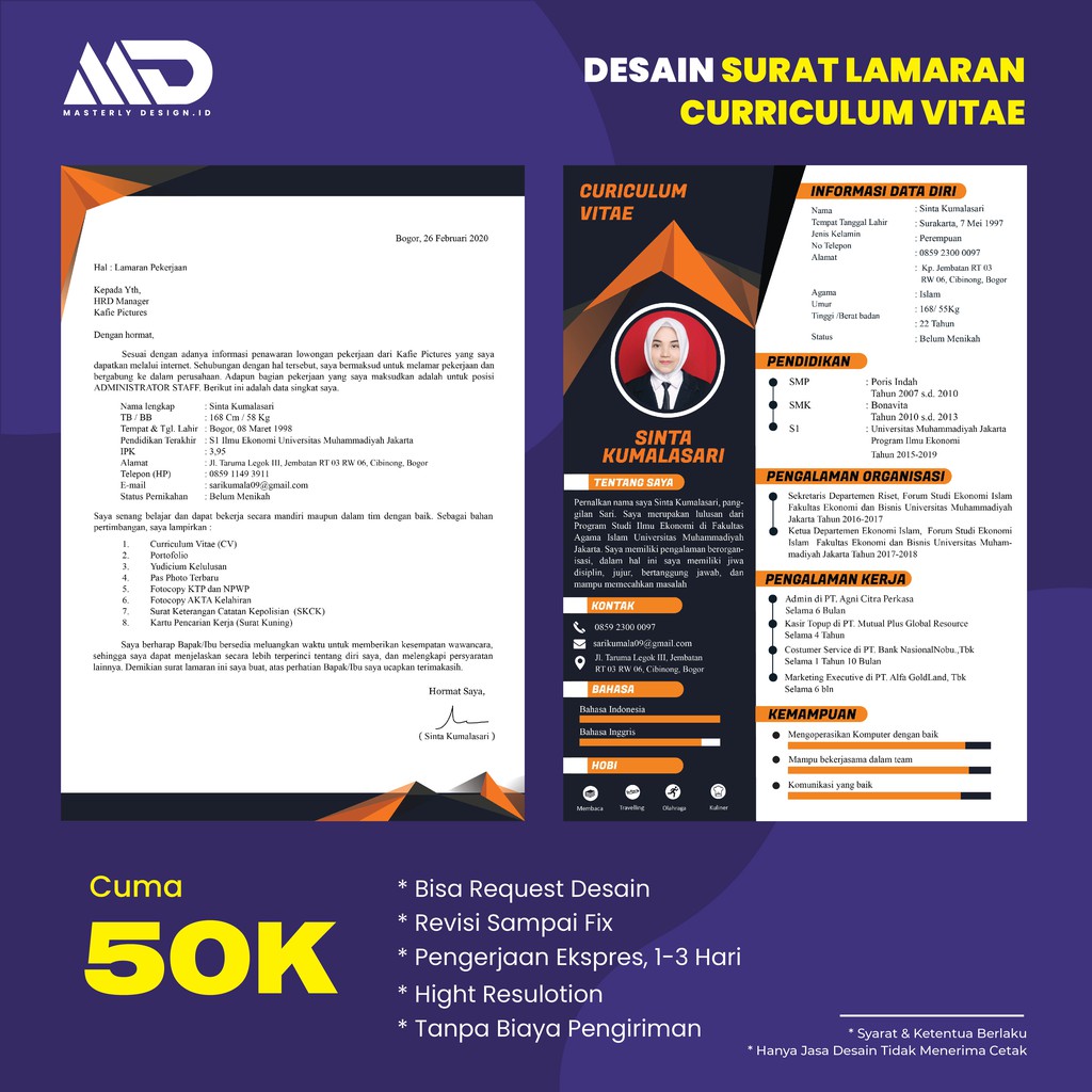 Download 65+ Contoh Surat Surat Lamaran Kerja Xl Terbaik Dan Terbaru