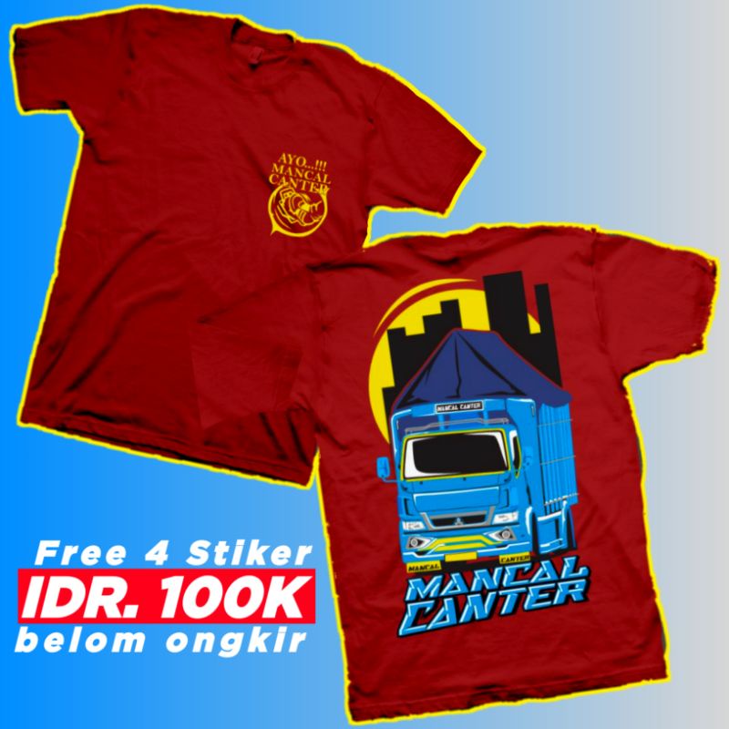KAOS TRUCK MANCAL CANTER VOL 1 FREE STIKER