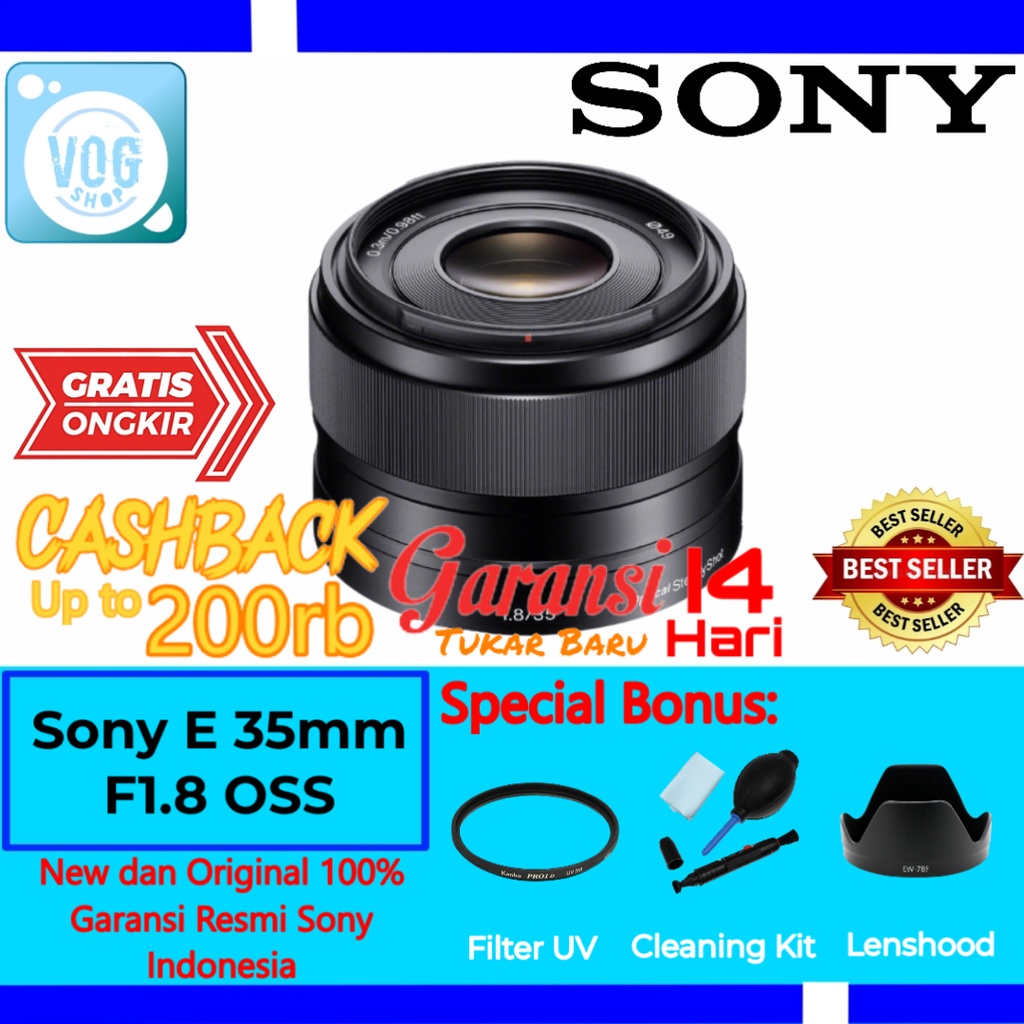 Lensa Sony E 35MM F1.8 OSS - Lensa Sony 35 MM