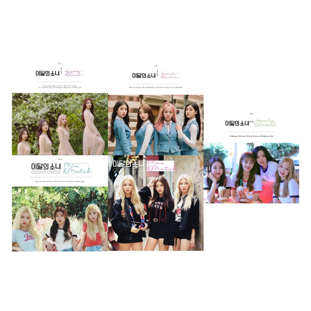 [PO] LOONA ODD EYE CIRCLE MIX & MATCH/MAX & MATCH, LOONA 1/3 LOVE & EVIL/LOVE & LIVE/LOONA YYXY Beau