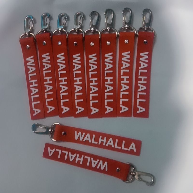 Aksesoris/gantungan kunci valhalla pacth ruber