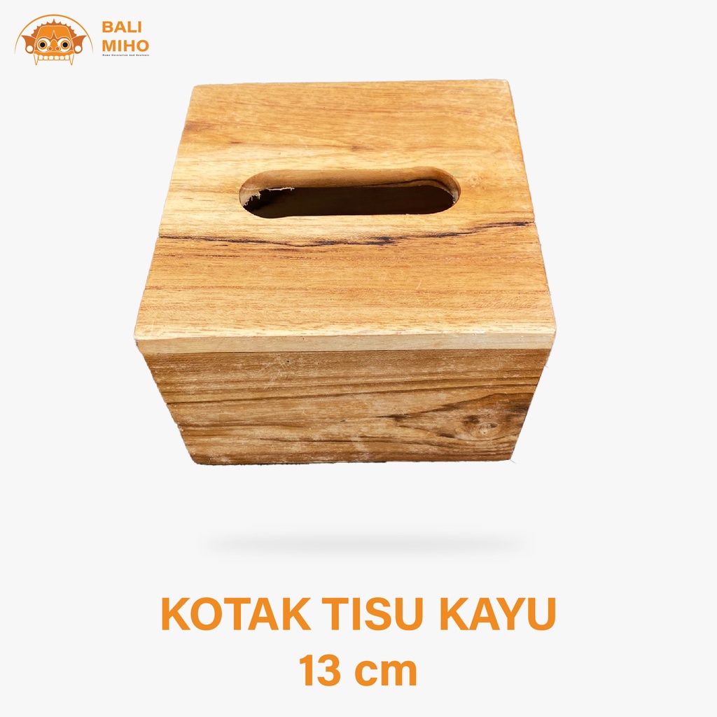 Kotak Tisu Kayu Jati Persegi - Tempat Tisue Kayu Jati - Tempat Tisu Kayu - Wadah Tisu Full jati - Ti