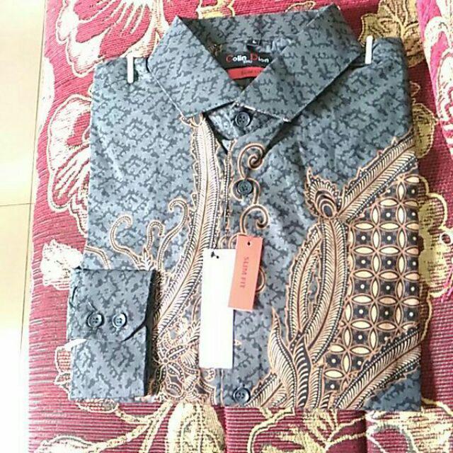 Kemeja Batik Pria Slim Fit Original Luigibatani Hem Batik Pria Lbl695