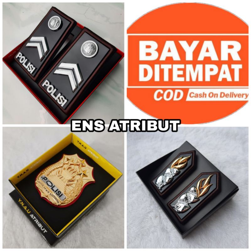 PAKET PANGKAT PDH BRIPTU POLRI/MONOGRAM POLRI/KEWENANGAN POLRI