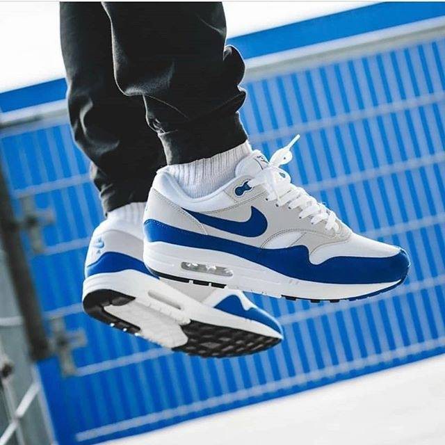 sepatu Nke Air Max 1 OG Anniversary " Blue Royal" sneakers murah