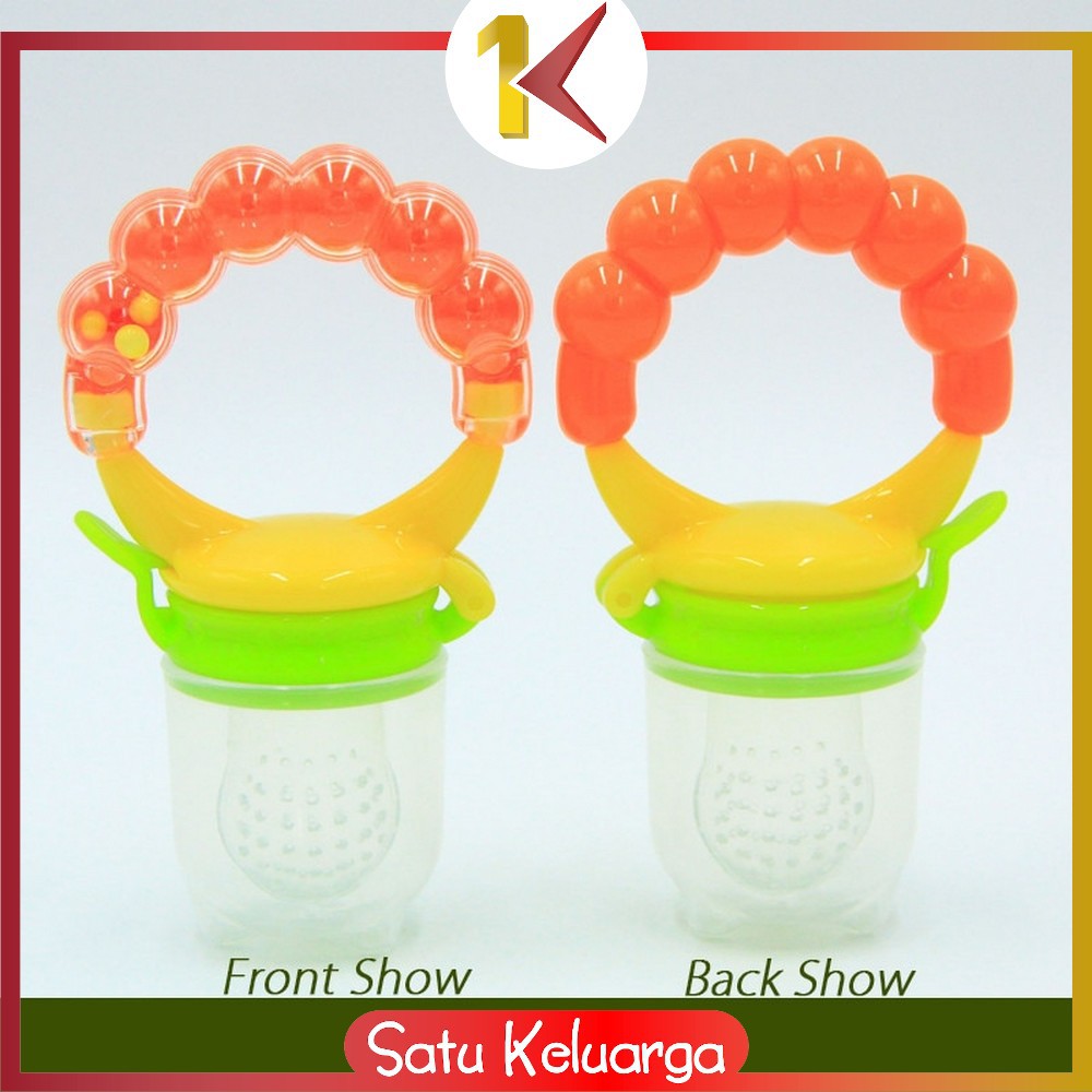 SK-C44-45 Empeng Dot Buah Anak Bayi Baby Fruit Feeder Rattle Teether Kompeng Pacifier Gigitan Bayi-Empeng Rattle L