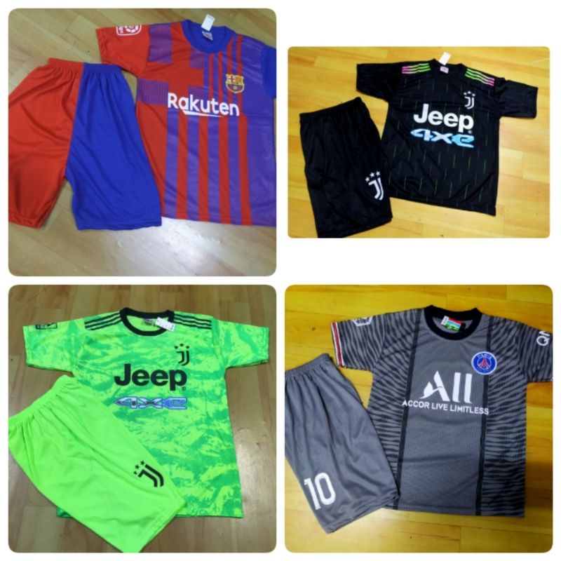 SETELAN KAOS BOLA ANAK VARIANT CLUB EROPA USIA 9-10 THN