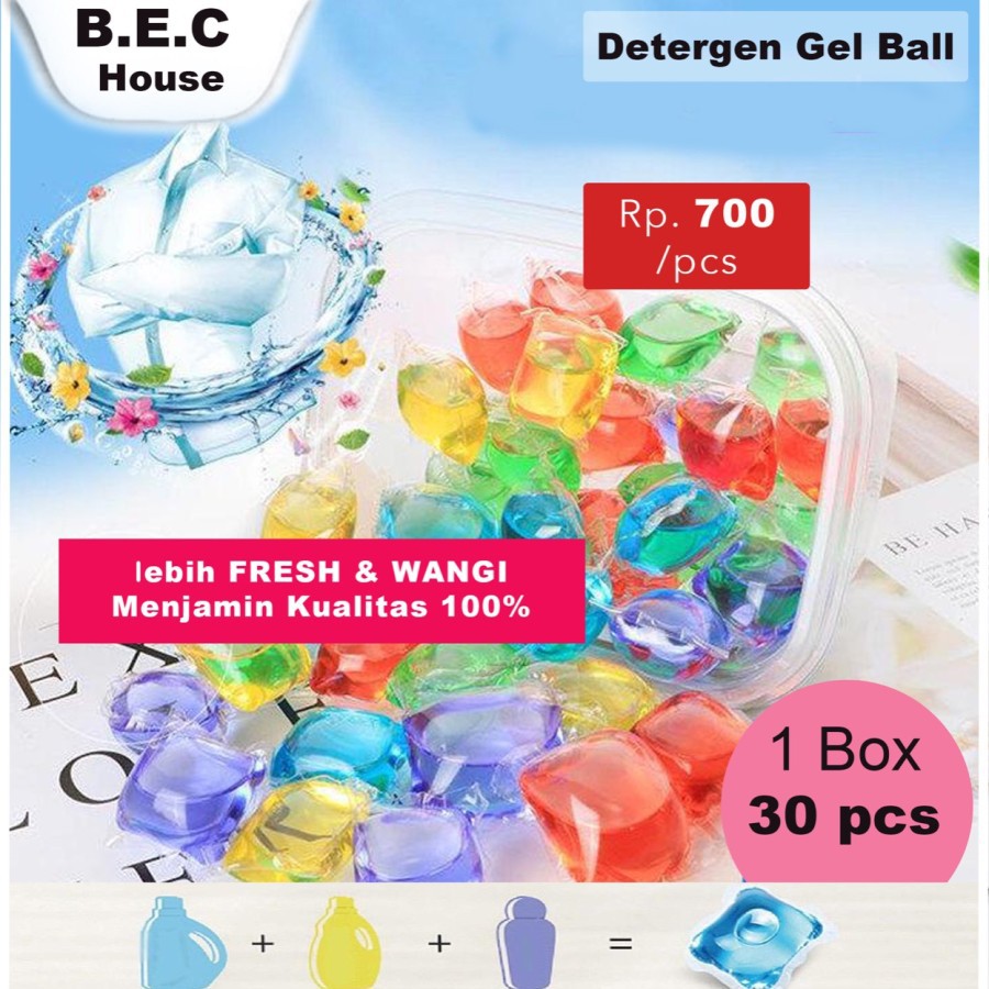 [100pcs] Laundry detergent Gel Ball / SABUN cuci baju antiseptik / Deterjen Laundry Gel Ball