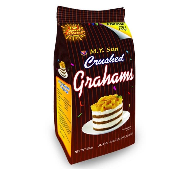 

GRAHAM CRACKERS HONEY Crushed MY SAN 200G Original Filipina