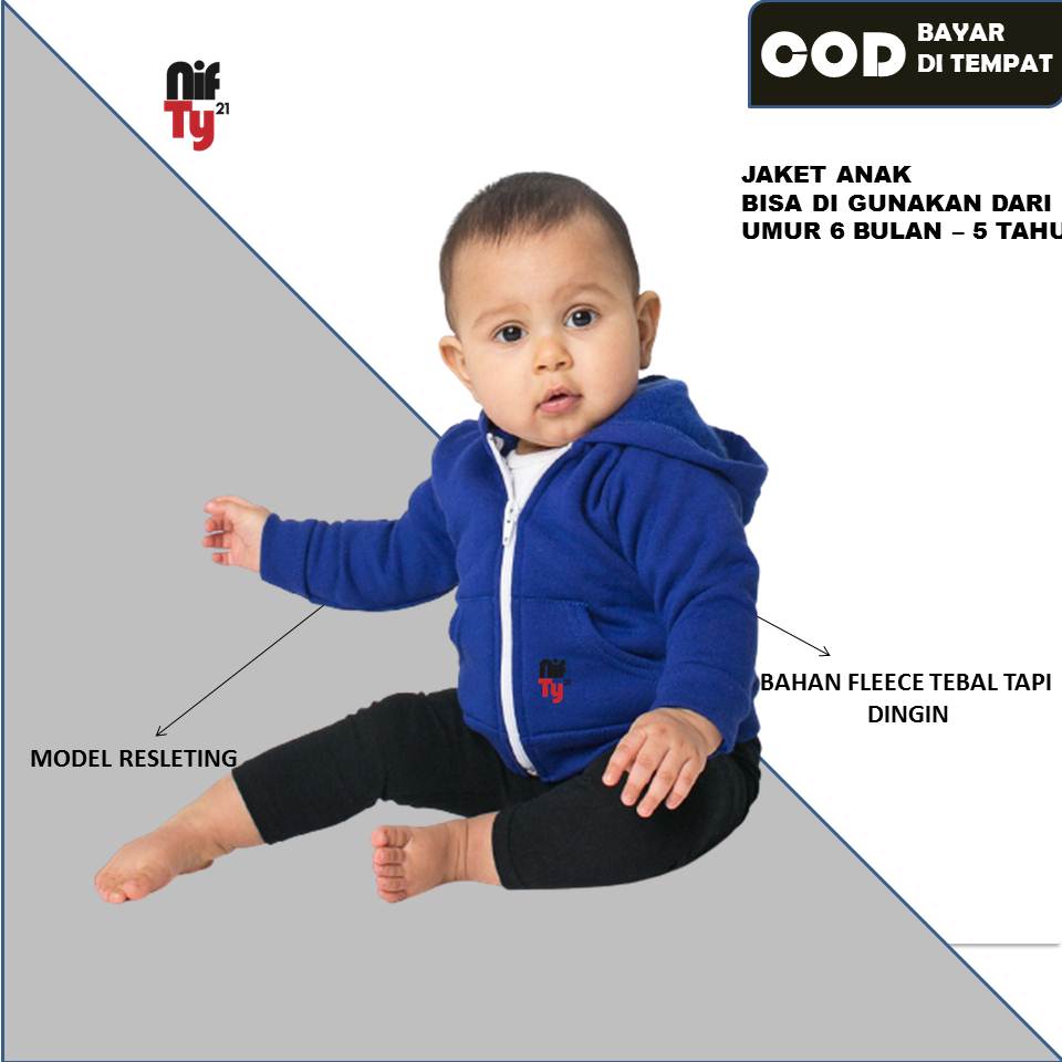 Jaket Anak Laki Laki 1 Tahun Sweater Bayi Fleece Nifty21