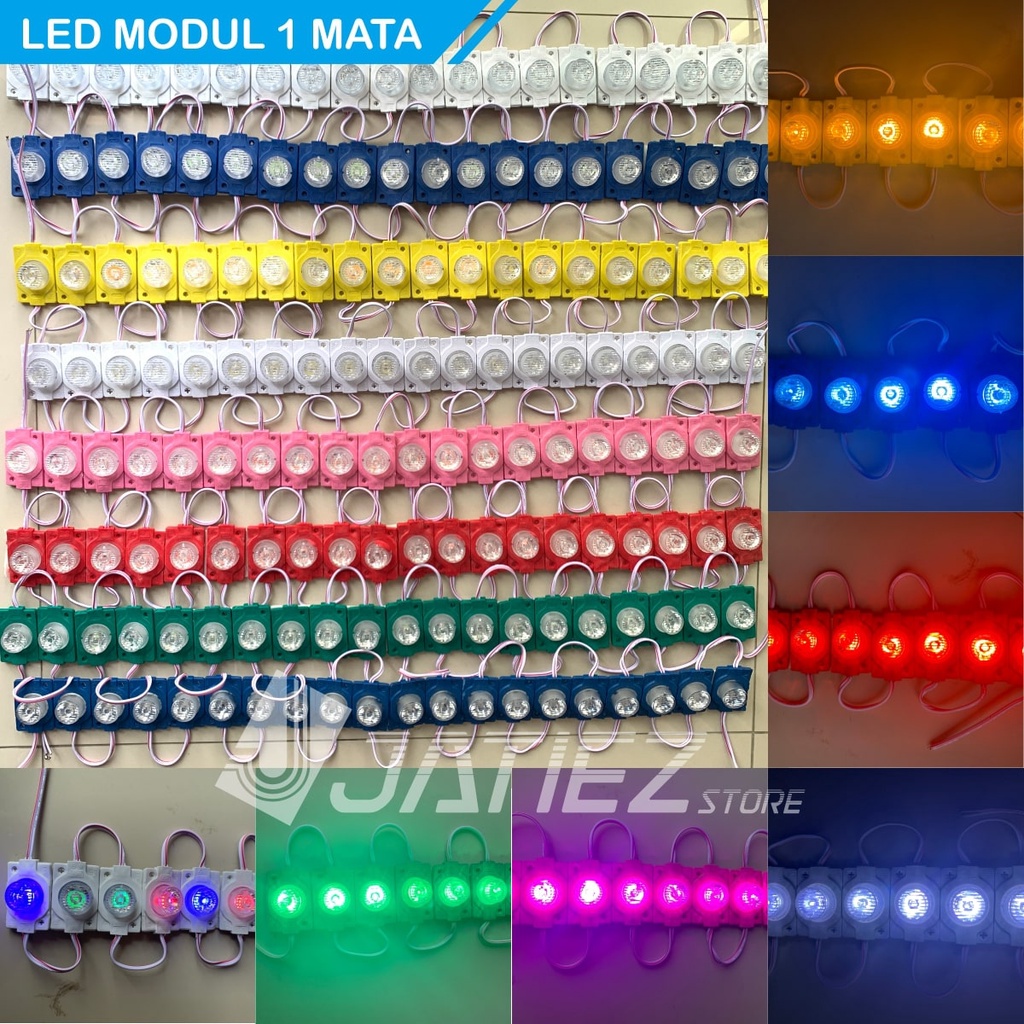 Lampu LED Modul 1 Mata Jumbo 12V  - LED 1 Mata Variasi Truk Samping Bak Kolong Mobil 12 Volt