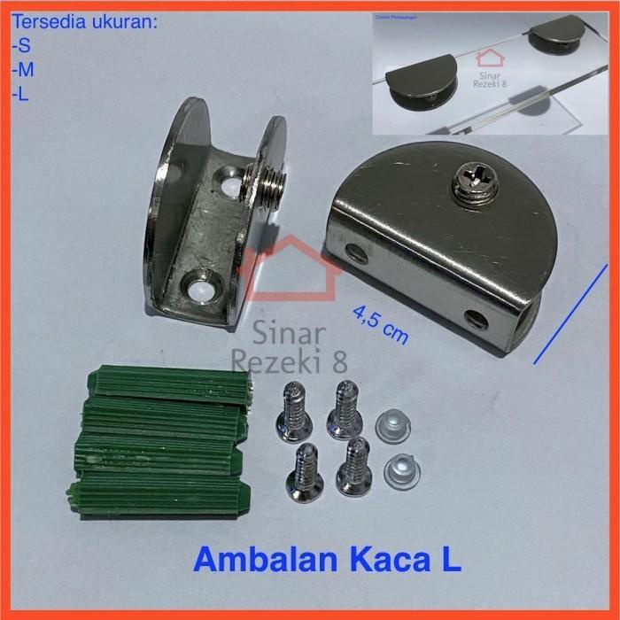 Ambalan Jepit Kaca Size L 50 / Tatakan Penyangga Kaca Penjepit Kualitas Terjamin