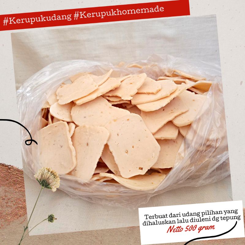 

KERUPUK UDANG MENTAH ASLI MADURA HOMEMADE | 500 Gram