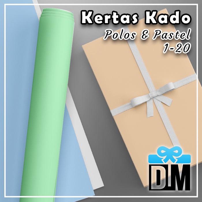 Kertas Kado Pembungkus Bungkus Kemasan Kado Pastel Warna Polos Simple Aesthetic Background Property 