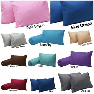 Sarung bantal polos katun 100 sarung bantal guling Sarung bantal polos katun 100 sarung bantal guling