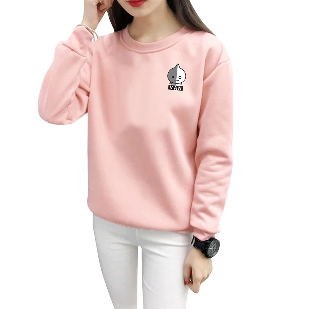 Bess - Sweater Murah Wanita / Sweater Lengan Panjang VAN LOGO