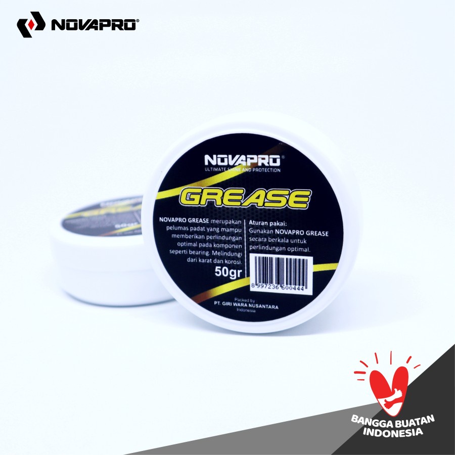 NOVAPRO GREASE Pelumas Padat Gemuk As Roda Bearing Tahan Air 50gr