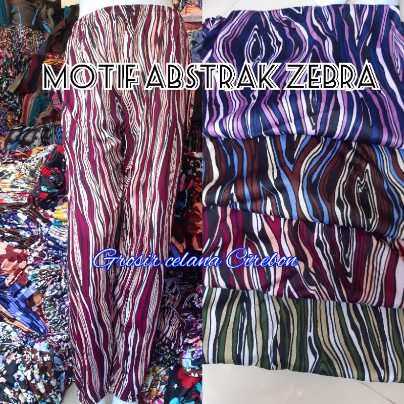 Celamis Panjang Motif Abstrak Zebra