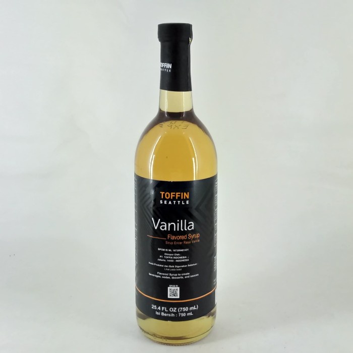 

Toffin Vanilla Syrup - Sirup Rasa Vanila - 750 ml