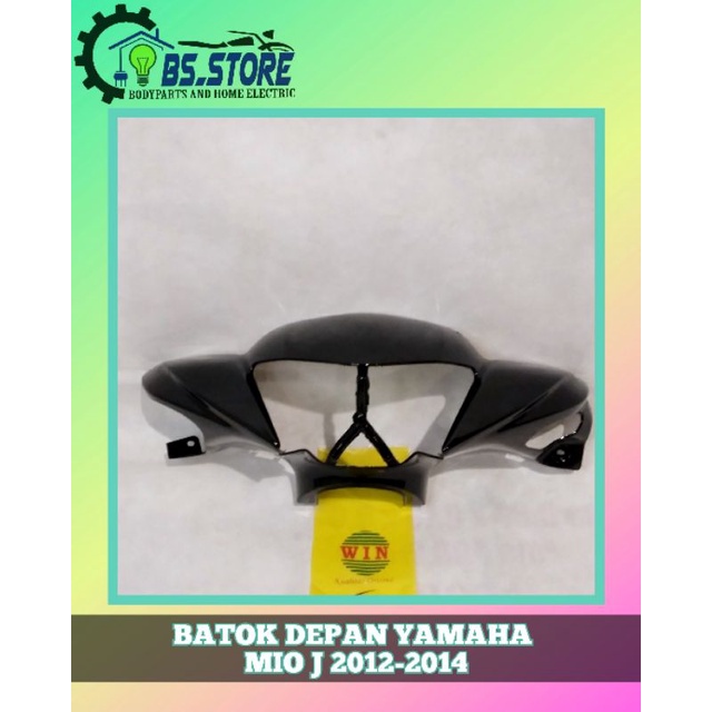 BATOK DEPAN YAMAHA MIO J HITAM 2012 2013 2014 | BATOK LAMPU MIO J | FRONT HANDLE COVER MIO J HITAM | MERK WIN