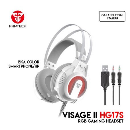 Fantech VISAGE II HG17s 3.5mm Headset Gaming with RGB Light Stereo Headphone