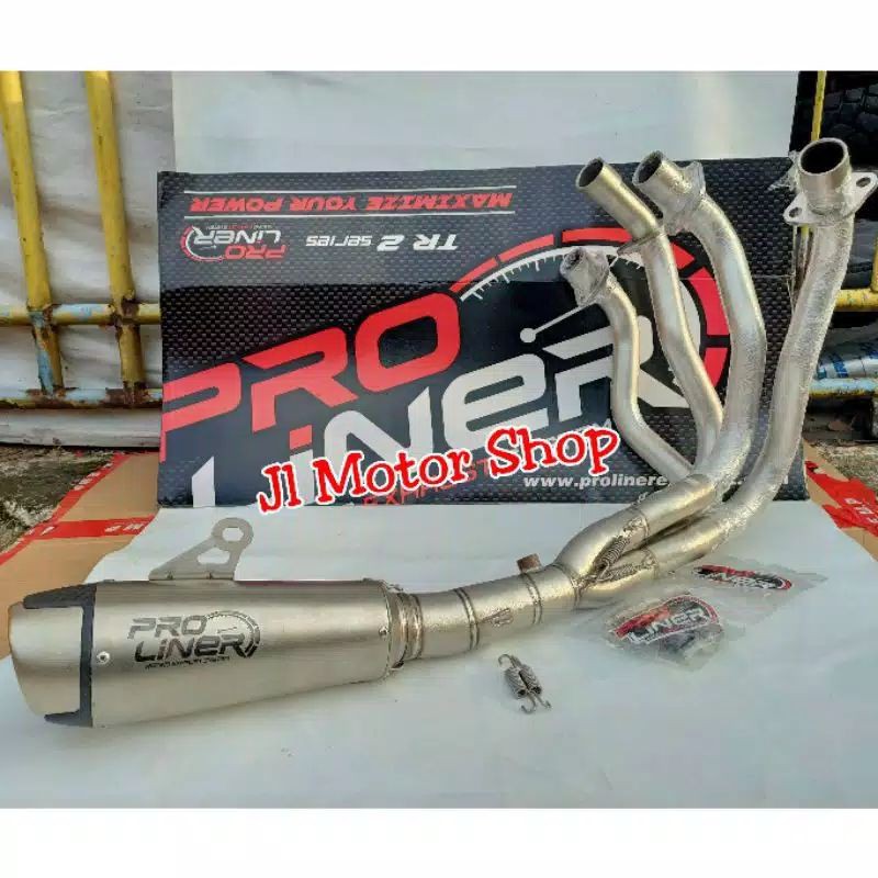kenalpot pro liner model terbaru ninja zk250.r4 silinder