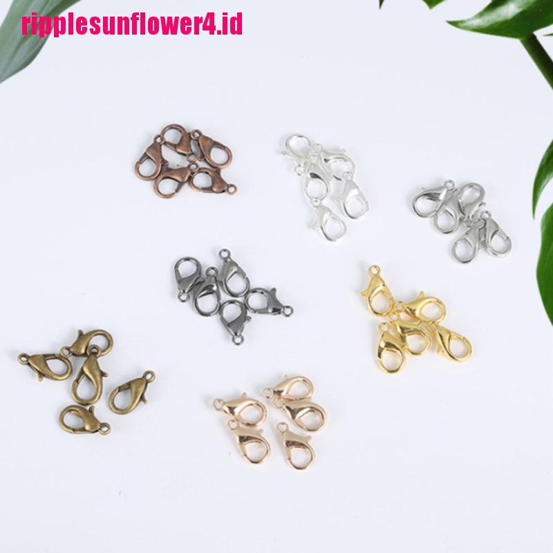 50pcs Clasp Lobster Bahan Alloy Untuk Kalung / Gelang