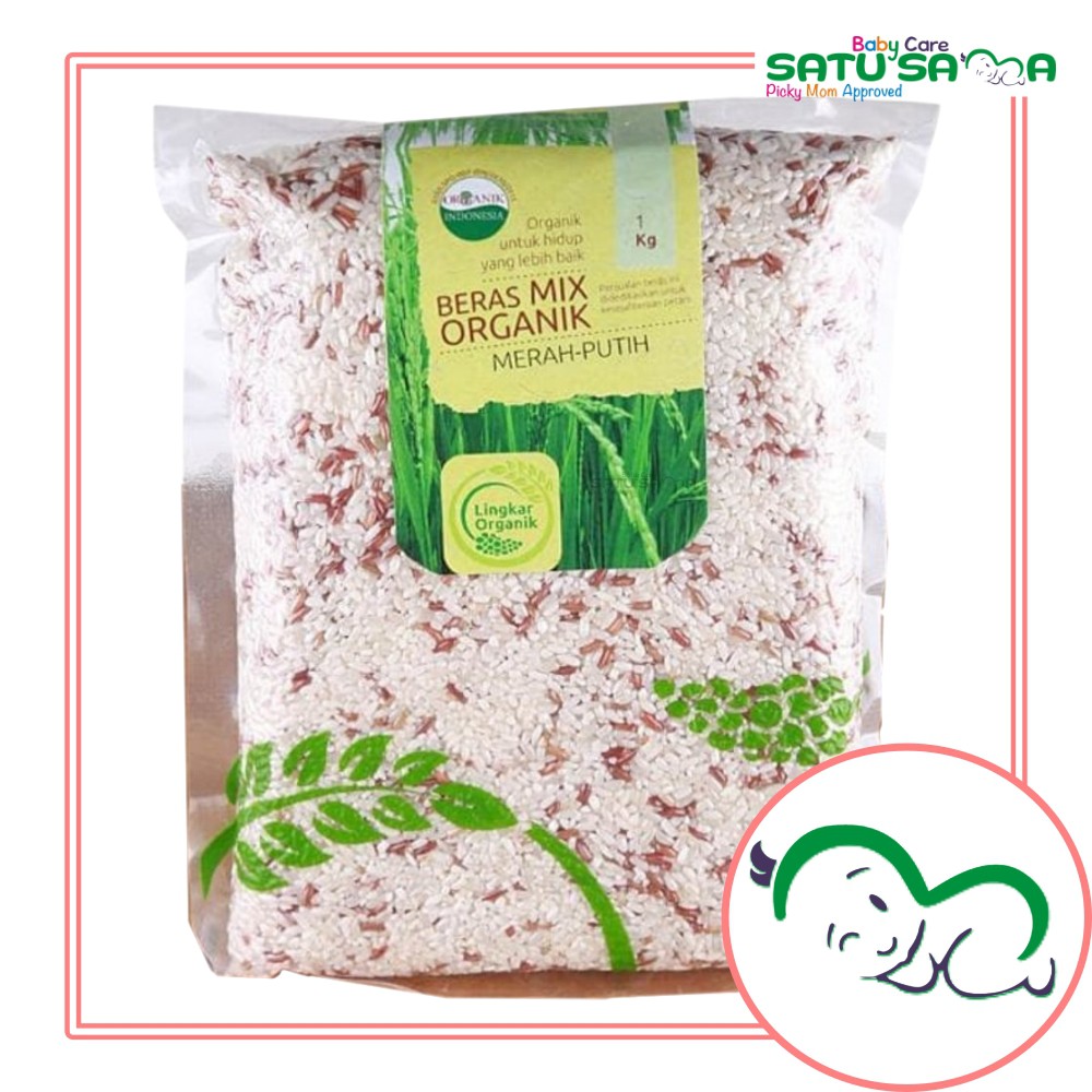

Lingkar Organik Beras Mix (Merah-Putih) Organik Kemasan Vakum 1 kg
