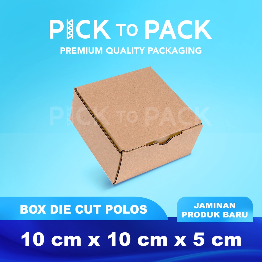 

Kardus Box Karton Die Cut 10X10X5 Polos - Baru - Murah