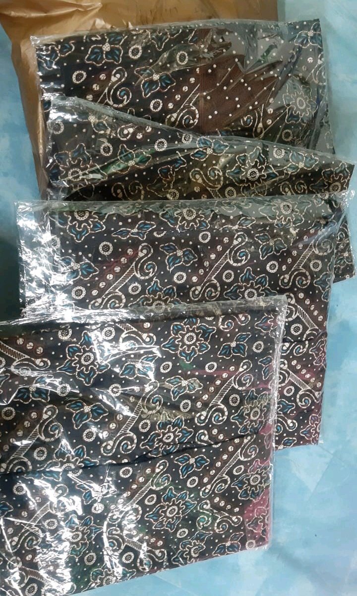 Baju Batik Couple Keluarga Sania Ruffle Ori Ndoro Jawi Terbaru